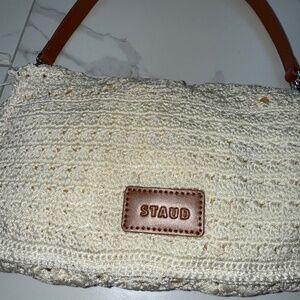 Staud Crochet Shoulder Bag